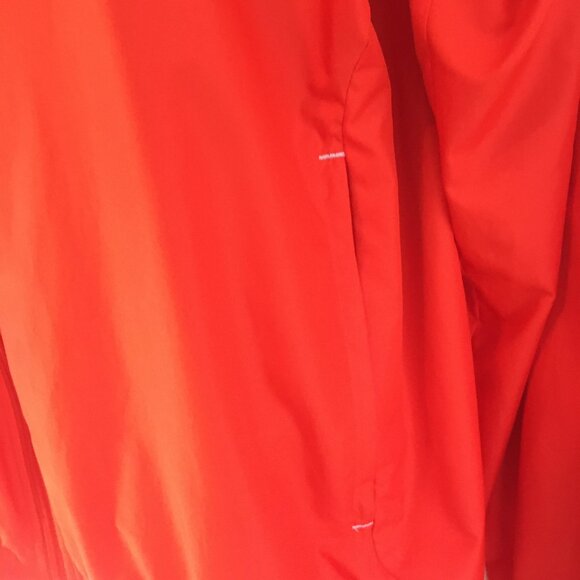 Adidas Jacket Mens Large Navy Orange Windbreaker Full Zip Logo Windbreaker - Picture 6 of 15